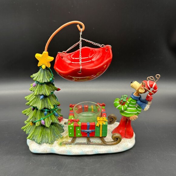 Yankee Candle Reindeer Sleigh Hanging Tart Warmer Christmas Holiday Decor 2011 - Picture 4 of 12